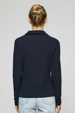Polo Club Polos*Polo Pia sans boutons avec logo caoutchouté Bleu Marine