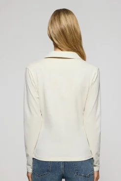 Polo Club Polos*Polo Pia écru sans boutons avec logo caoutchouté Beige