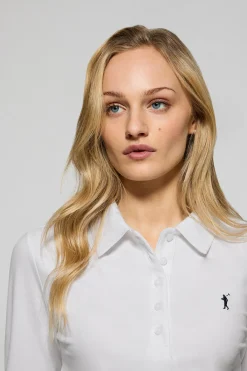 Polo Club Polos*Polo Priyanka à cinq boutons avec broderie Rigby Go Blanc