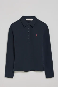 Polo Club Polos*Polo Priyanka à cinq boutons, avec broderie Rigby Go Bleu Marine