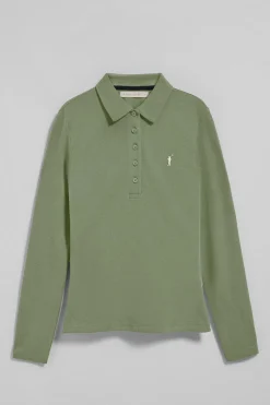 Polo Club Polos*Polo Priyanka à cinq boutons, avec broderie Rigby Go Vert jade