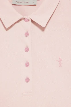 Polo Club Polos*Polo à manches courtes en coton avec broderie Rigby Best Rose