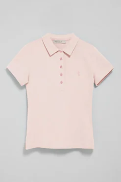 Polo Club Polos*Polo à manches courtes en coton avec broderie Rigby Best Rose