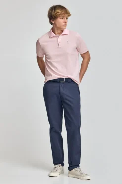 Polo Club Polos*Polo à manches courtes et trois boutons avec logo brodé Rigby Go Rose