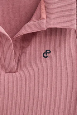 Polo Club Polos*Polo rose pastel sans manches à monogramme brodé Rose poudré