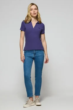 Polo Club Polos*Polo sans boutons Pedraza avec logo caoutchouté Bleu océan