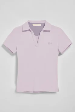 Polo Club Polos*Polo sans boutons Pedraza couleur avec logo caoutchouté Lavande