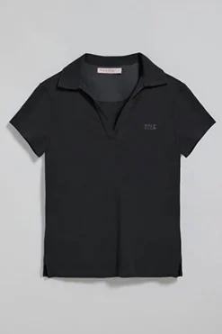 Polo Club Polos*Polo sans boutons Pedraza avec logo caoutchouté Noir