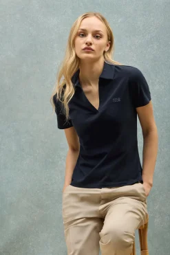 Polo Club Polos*Polo sans boutons Pedraza avec logo caoutchouté Bleu Marine