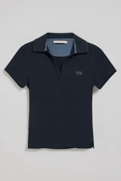 Polo Club Polos*Polo sans boutons Pedraza avec logo caoutchouté Bleu Marine