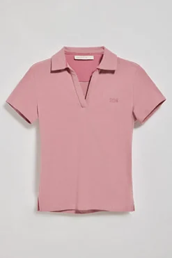 Polo Club Polos*Polo sans boutons Pedraza rose pâle avec logo caoutchouté Rose poudré