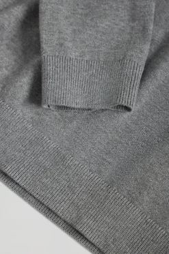Polo Club Pulls*Pull basique gris chiné en maille à col en V et logo Rigby Go Gris Vigoré