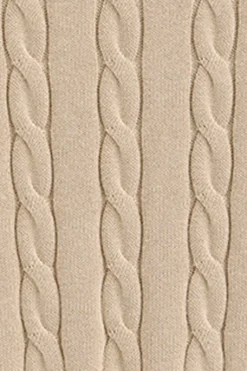 Polo Club Pulls*Pull à col roulé en maille tressée en laine mélangée avec broderie Rigby Go Beige