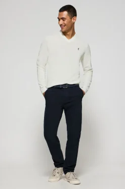 Polo Club Pulls*Pull en maille à col en V et broderie Rigby Go Beige