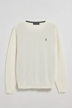 Polo Club Pulls*Pull en maille à col ras du cou et broderie Rigby Go Beige