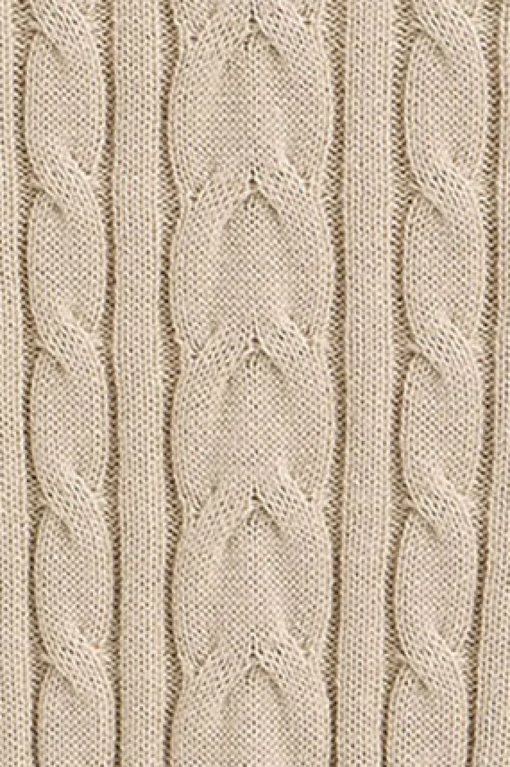 Polo Club Pulls*Pull en maille tressée en laine mélangée avec col polo et broderie Rigby Go Beige