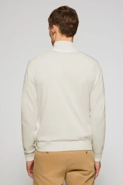 Polo Club Pulls*Pull zippé et Rigby Go brodé Beige