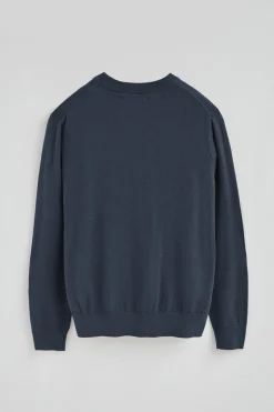 Polo Club Pulls*Pull bleu en laine mélangée et broderie Rigby Go Denim