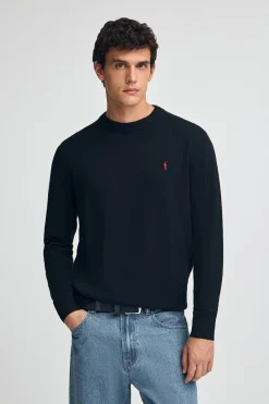Polo Club Pulls*Pull en laine mélangée et broderie Rigby Go Bleu Marine