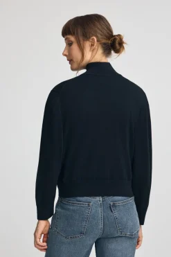 Polo Club Pulls*Pull en laine mélangée à fermeture éclair partielle et broderie Rigby Go Bleu Marine