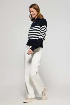 Polo Club Pulls*Pull en maille Jisoo avec un monogramme brodé Bleu Marine