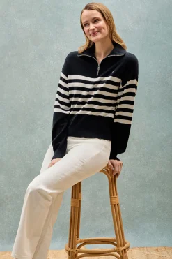 Polo Club Pulls*Pull en maille Jisoo avec un monogramme brodé Bleu Marine