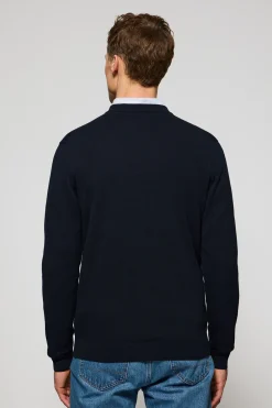 Polo Club Pulls*Pull en maille à col en V et broderie Rigby Go Bleu Marine