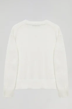 Polo Club Pulls*Pull couleur en maille avec col en V et détail Beige