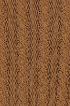 Polo Club Pulls*Pull couleur tressé à col ras du cou et broderie Rigby Go Camel