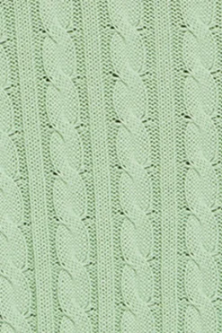 Polo Club Pulls*Pull couleur tressé à col ras du cou et broderie Rigby Go Menthe