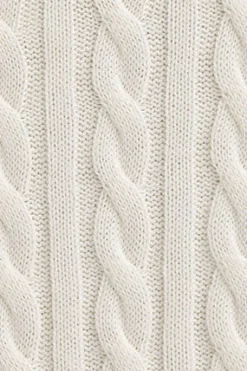 Polo Club Pulls*Pull écru à col ras du cou en laine mélangée avec broderie Rigby Go Beige