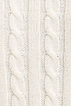 Polo Club Pulls*Pull écru en maille tressée avec col polo Beige