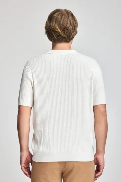 Polo Club Pulls*Pull côtelé Jay avec monogramme brodé Beige