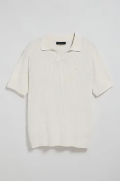 Polo Club Pulls*Pull côtelé Jay avec monogramme brodé Beige