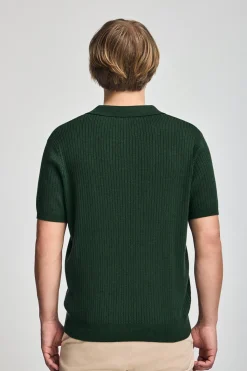 Polo Club Pulls*Pull côtelé vert émeraude Jay avec monogramme brodé Émeraude foncée