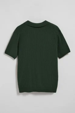 Polo Club Pulls*Pull côtelé vert émeraude Jay avec monogramme brodé Émeraude foncée