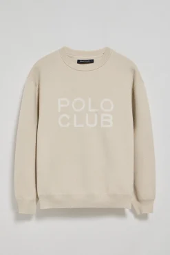 Polo Club Pulls*Pull en maille Axel avec logo sur la poitrine Beige