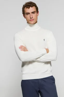 Polo Club Pulls*Pull en maille à col montant et logo brodé Rigby Go Beige