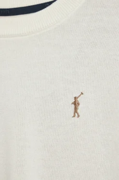 Polo Club Pulls*Pull en maille à col ras du cou et logo brodé Rigby Go Beige