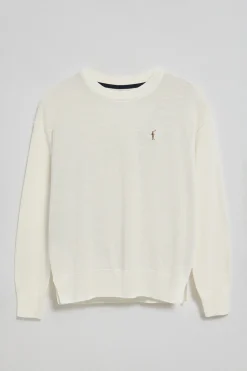 Polo Club Pulls*Pull en maille à col ras du cou et logo brodé Rigby Go Beige