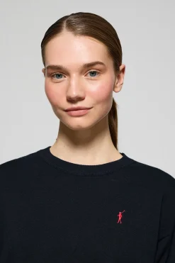 Polo Club Pulls*Pull en maille à col ras du cou et logo brodé Rigby Go Bleu Marine