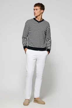 Polo Club Pulls*Pull en maille Seagull avec écusson nautique Bleu Marine