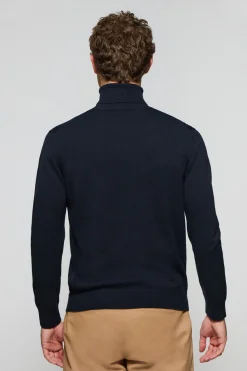 Polo Club Pulls*Pull en maille à col montant et logo brodé Rigby Go Bleu Marine