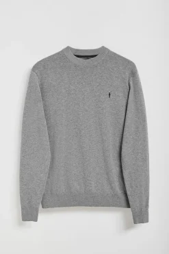 Polo Club Pulls*Pull en maille gris chiné à col ras du cou et logo brodé Rigby Go Gris Vigore