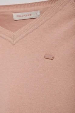 Polo Club Pulls*Pull en maille Kacey avec bouton nacré Rose pâle