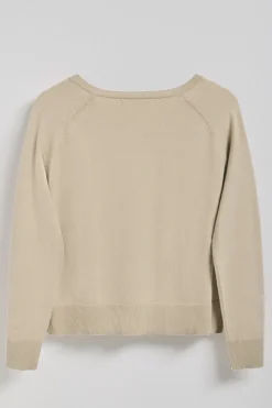 Polo Club Pulls*Pull en maille Katniss avec bouton nacré Beige