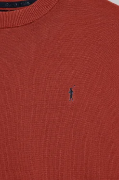 Polo Club Pulls*Pull en maille à col ras du cou et logo brodé Rigby Go Rouge