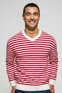 Polo Club Pulls*Pull en maille Seagull avec écusson nautique Rouge