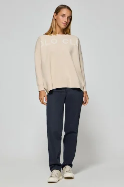 Polo Club Pulls*Pull Gia en maille avec logo Beige