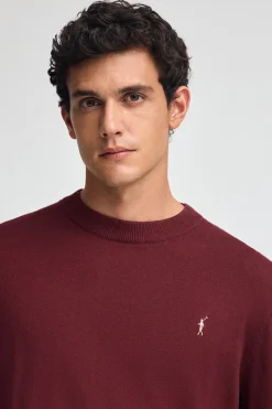 Polo Club Pulls*Pull en laine mélangée et broderie Rigby Go Grenat